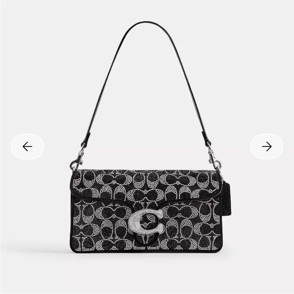 Coach Black Crystal Tabby